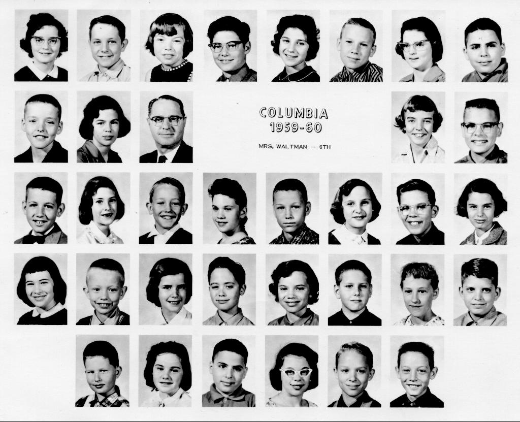 Columbia 6th Grade 1959-1960