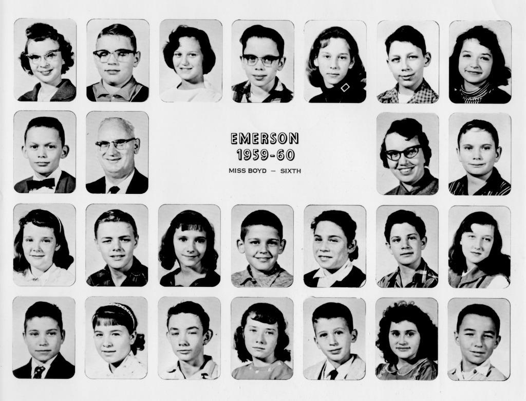 Emerson 6th Grade 1959-1960