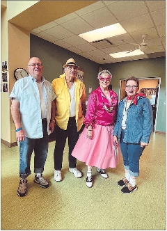 Richard and Janice Garrett at a 50's dance party